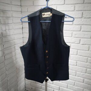 Levi's Panatela Sportswear Men's Size Medium Navy Button Front Vest